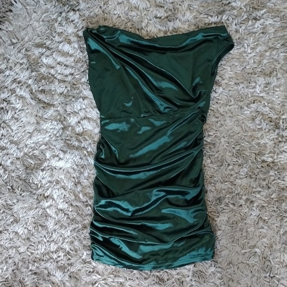 Satin Mini Dress - Picture 1 of 4